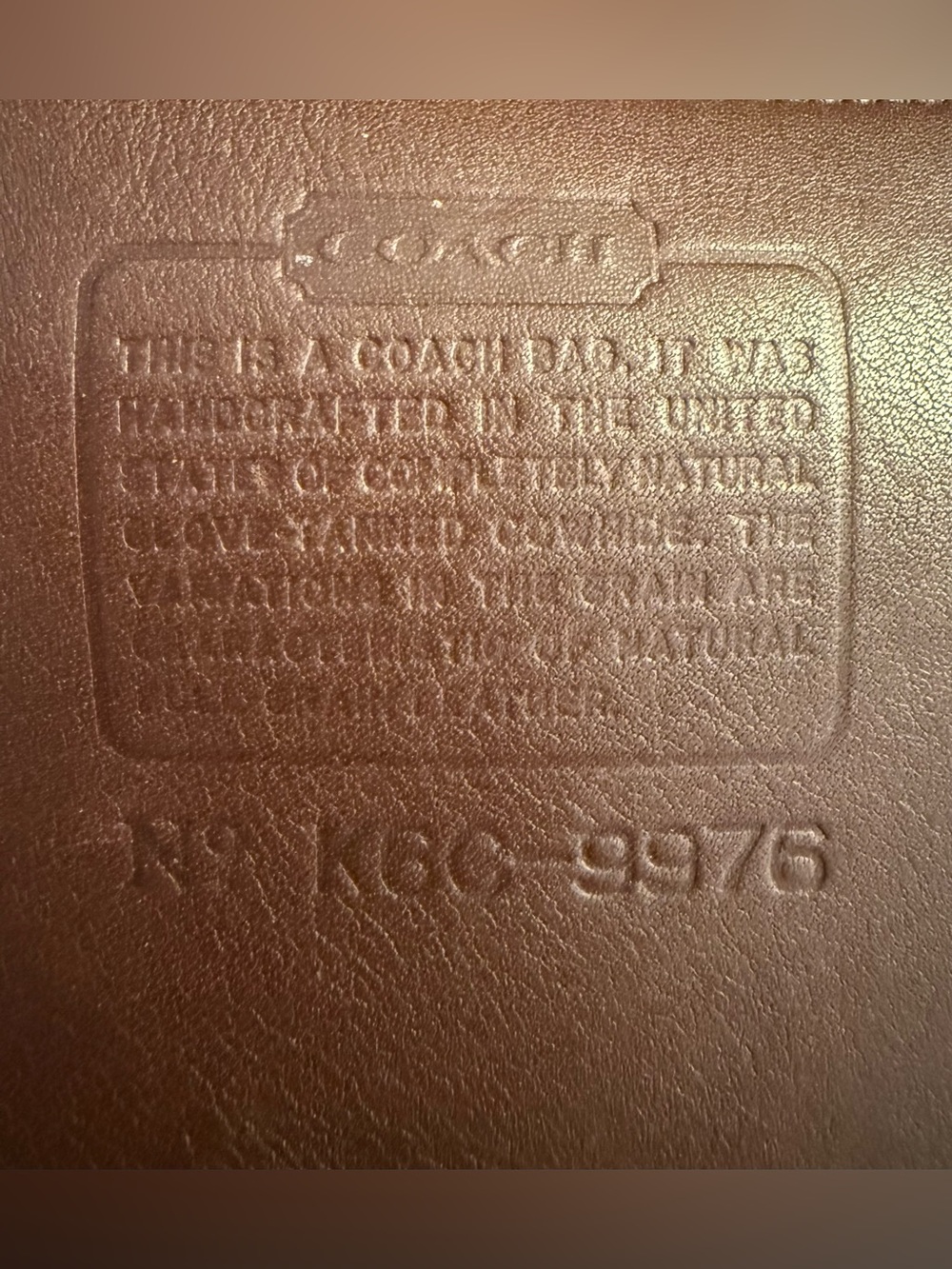 Vintage 1997 Coach Metropolis Zip Bag 9976 – Mahogany Brown Leather Crossbody - Picture 12 of 16